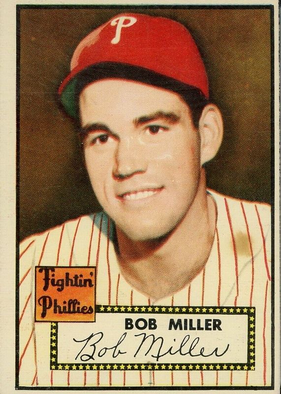 Bob Miller 1952 Topps #187 Base PSA 4