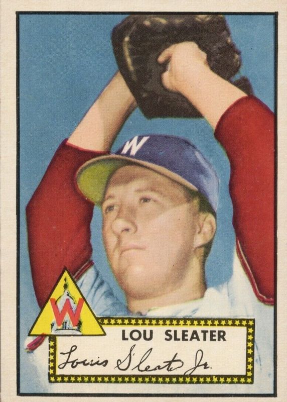 Lou Sleater 1952 Topps #306 Base Rookie SGC 6.5