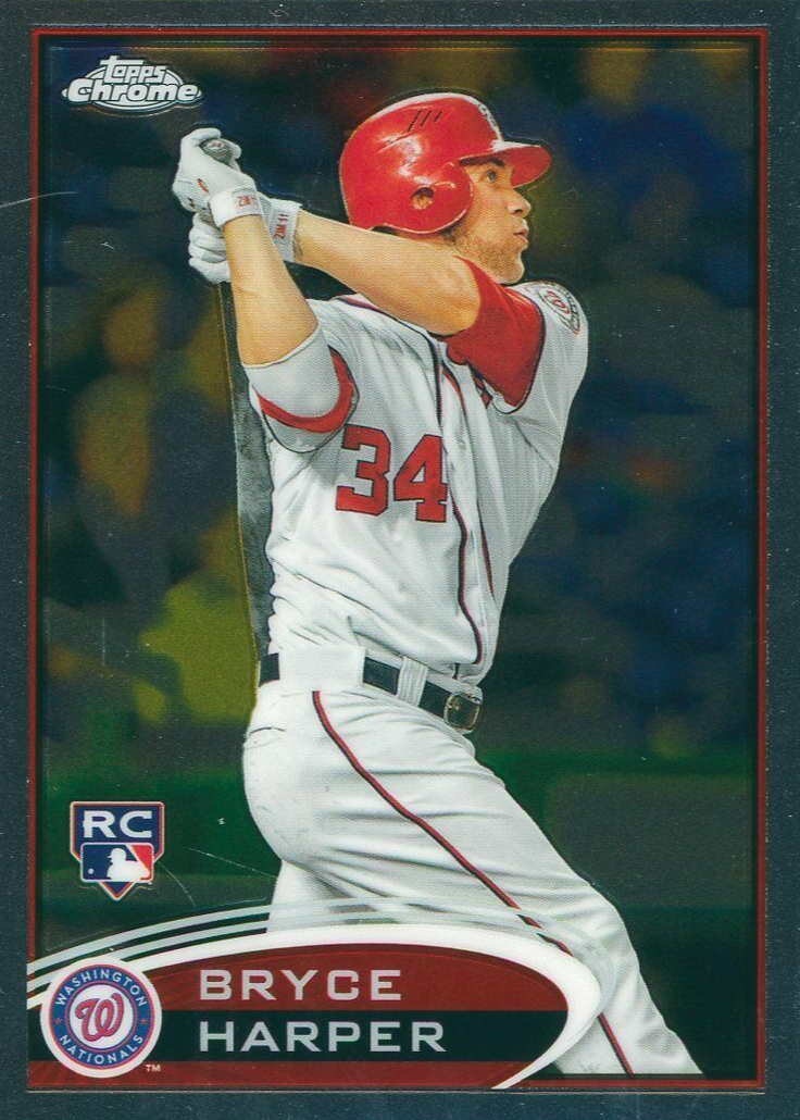 Bryce Harper 2012 Topps Chrome #196 Base (Hitting) PSA 10 Price