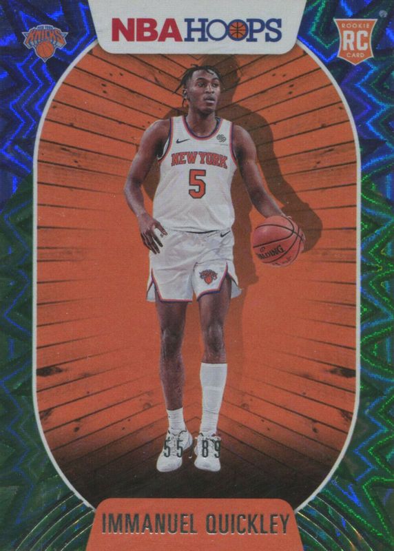 Immanuel Quickley 2020 Hoops #249 Green Explosion /89 Rookie PSA 10