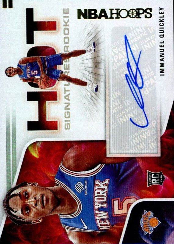 Immanuel Quickley 2020 Hoops #HR-IQY Hot Signatures Rookies PSA 10