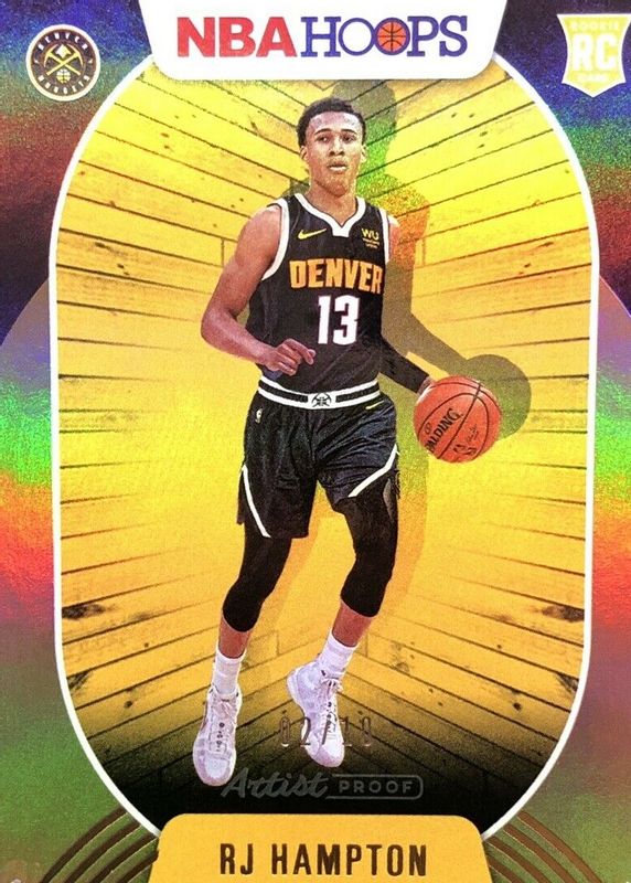 RJ Hampton 2020 Hoops #239 Artist Proof Gold /10 Rookie SGC 10