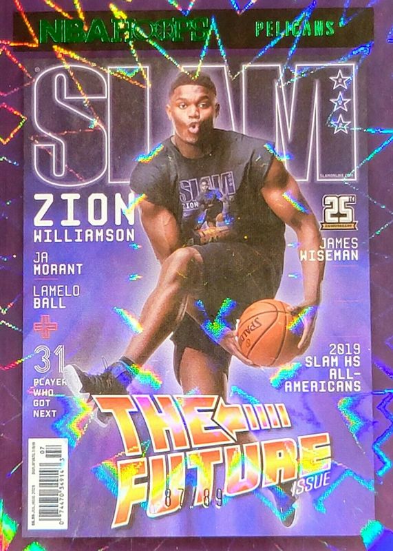 Zion Williamson 2020 Hoops SLAM - Green Explosion /89 RAW