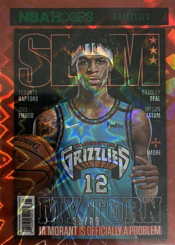 Ja Morant 2020 Hoops SLAM - Green Explosion /89 Price Guide