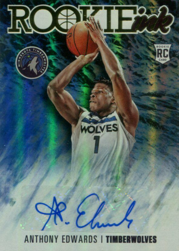 Anthony Edwards 2020 Hoops #RI-AED Rookie Ink Price Guide - Sports 