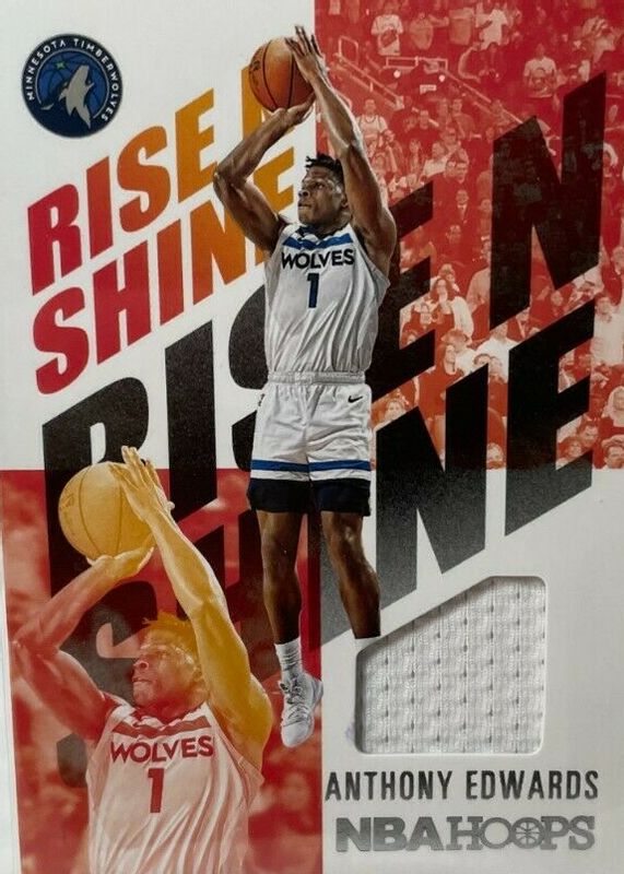 Anthony Edwards 2020 Hoops Rise N' Shine Memorabilia Rookie RAW