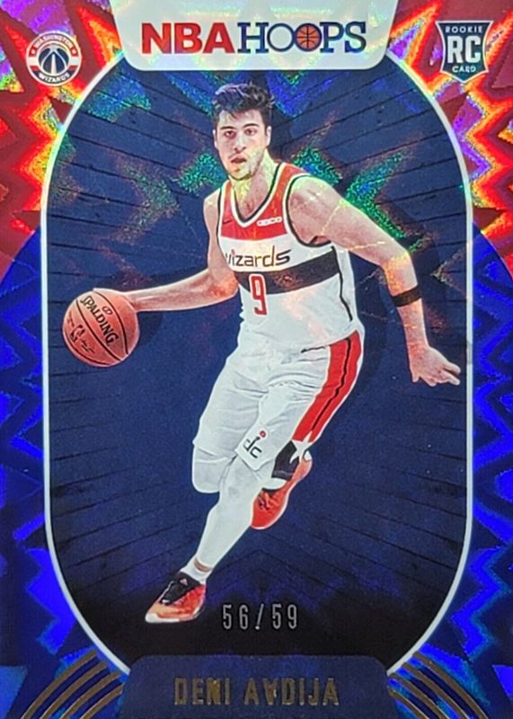 Deni Avdija 2020 Hoops #201 Blue Explosion /59 Rookie RAW