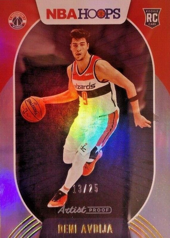 Deni Avdija 2020 Hoops #201 Artist Proof /25 Rookie PSA 10