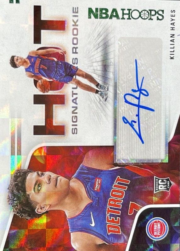 Killian Hayes 2020 Hoops #HR-KHY Hot Signatures Rookies - Green Rookie SGC 10