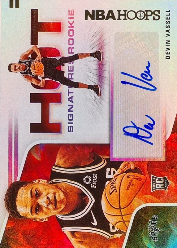 2020 Hoops #HR-DVS Hot Signatures Rookies