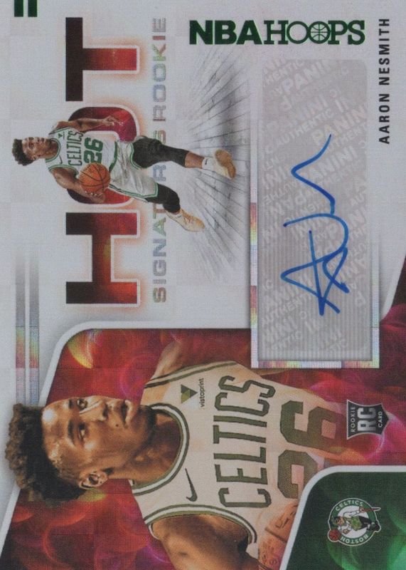 Aaron Nesmith 2020 Hoops #HR-ANM Hot Signatures Rookies - Green Rookie SGC 10