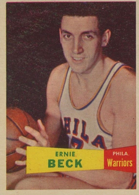 Ernie Beck 1957 Topps #36 Base Rookie BVG 8.5