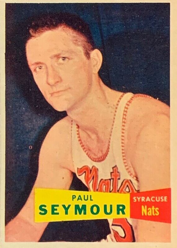 Paul Seymour 1957 Topps #72 Base Rookie PSA 8