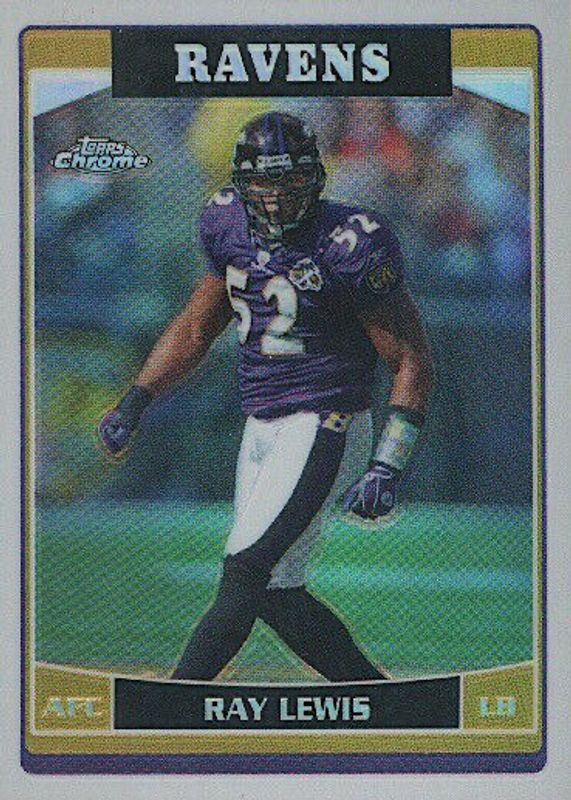 Ray Lewis 2006 Topps Chrome #56 Refractor SGC 10