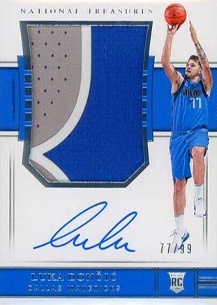 Luka Doncic 2018 National Treasures #127 Rookie Patch Auto /99