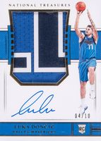 Luka Doncic 2018 National Treasures #127 Rookie Patch Auto - Gold /10