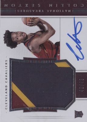 2018 National Treasures #108 Rookie Patch Auto Horizontal /49