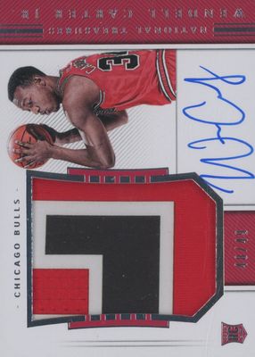 2018 National Treasures #123 Rookie Patch Auto Horizontal /49