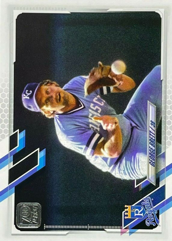 George Brett 2021 Topps #327 SP Variation RAW