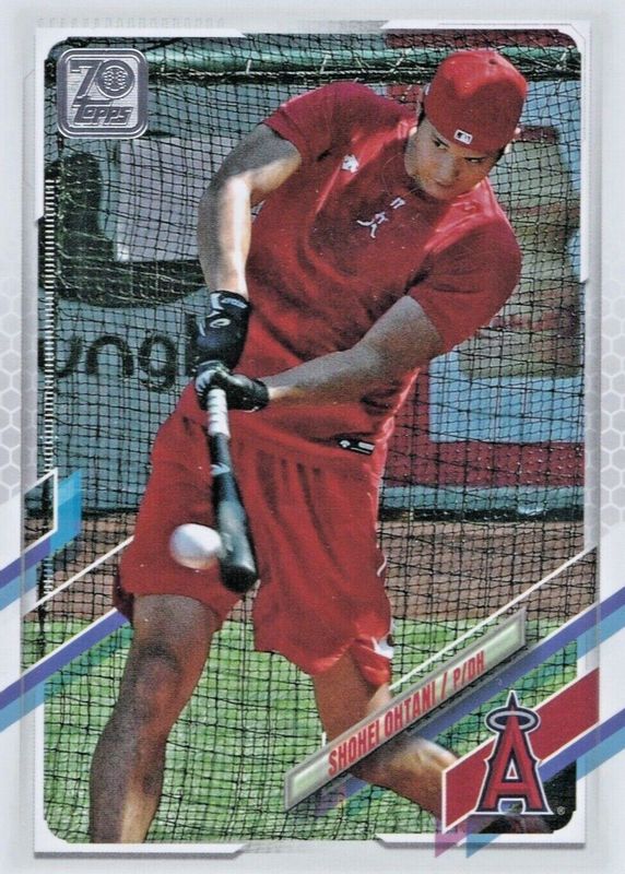 Shohei Ohtani 2021 Topps #150 SP Variation RAW