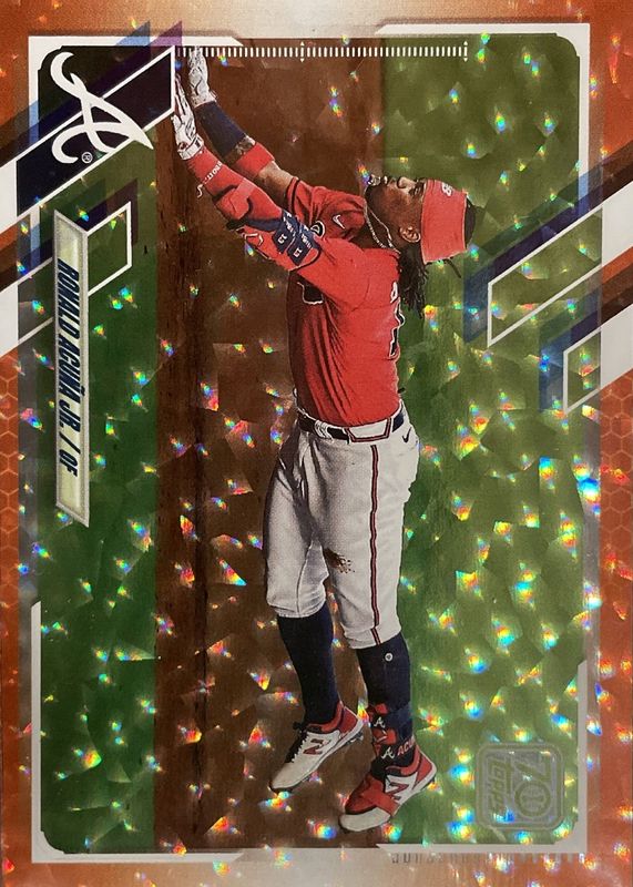 Ronald Acuna Jr. 2021 Topps #263 Orange Foil /299 RAW