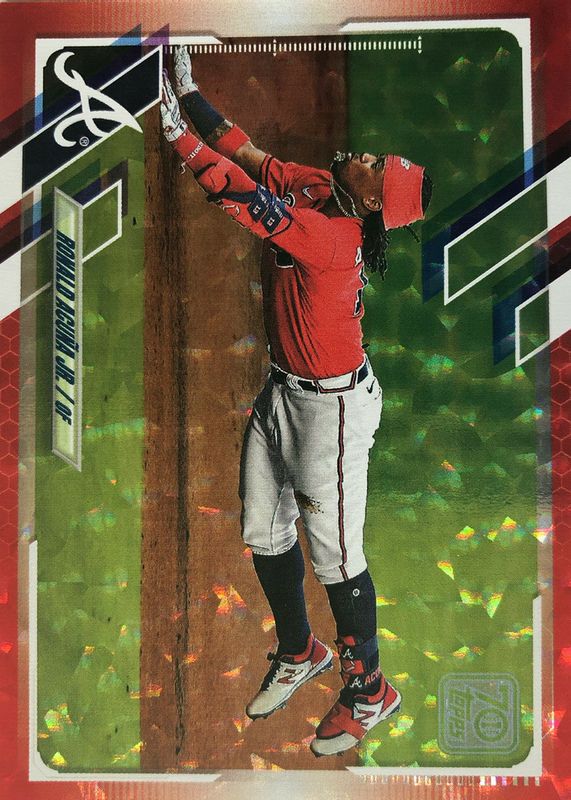 Ronald Acuna Jr. 2021 Topps #263 Red Foil /199 PSA 10