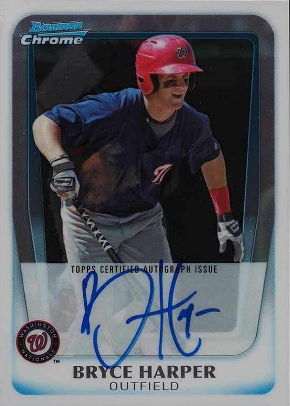 Bryce Harper 2011 Bowman Chrome #BCP111 Prospect Auto BGS 10 BLACK LABEL