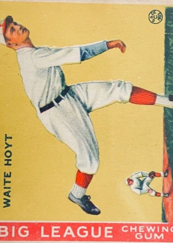 Waite Hoyt 1933 Goudey #60 Base