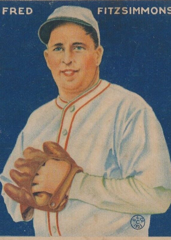 Fred Fitzsimmons 1933 Goudey #235 Base Rookie SGC 6