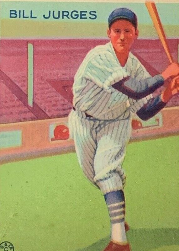 Billy Jurges 1933 Goudey #225 Base Rookie SGC 3.5