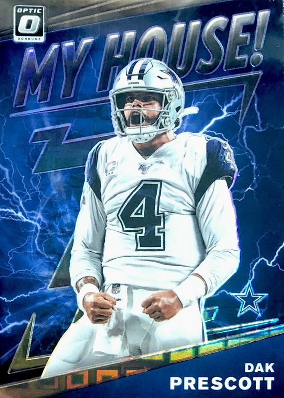 Dak Prescott 2020 Optic #3 My House! - Black Pandora /25 RAW