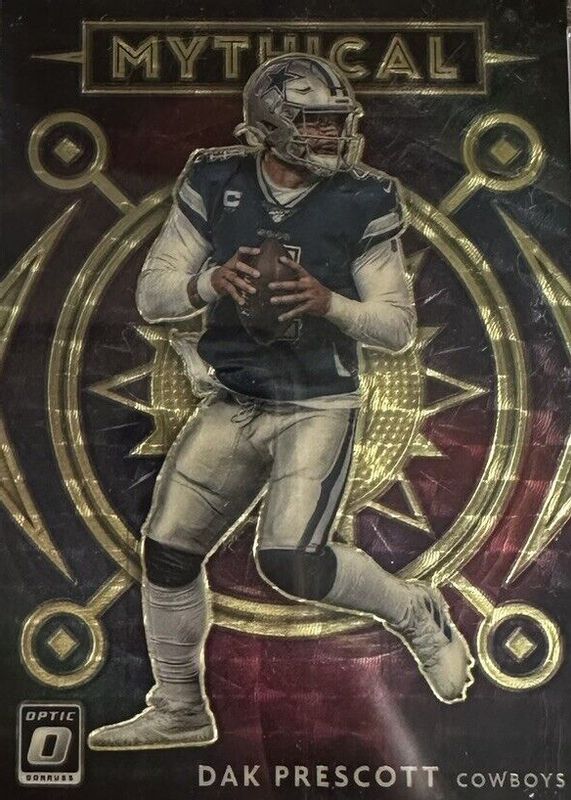 Dak Prescott 2020 Optic #7 Mythical - Gold Vinyl /1 RAW