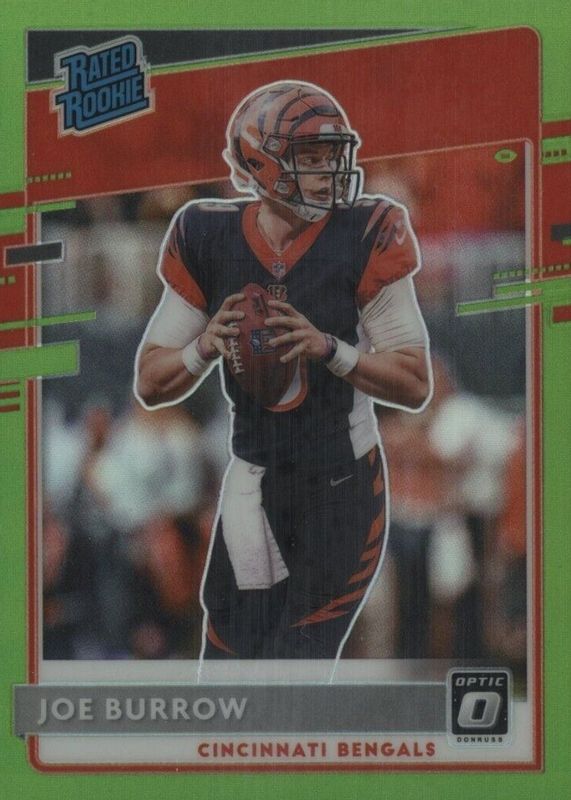 Joe Burrow 2020 Optic #151 Lime Green /35 Rookie SGC 10