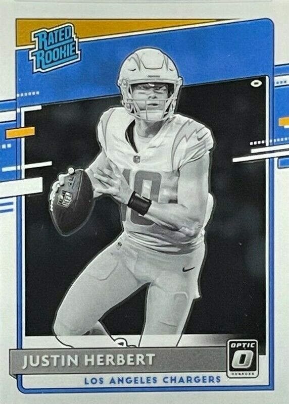 Justin Herbert 2020 Optic #153 Variation Rookie SGC 10