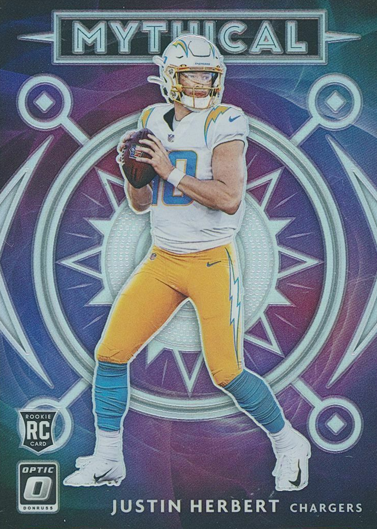 Justin Herbert 2020 Optic #13 Mythical /(SSP) Price Guide - Sports