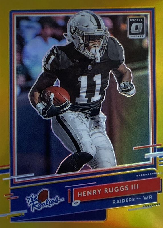 Henry Ruggs III 2020 Optic #TR-HR The Rookies - Gold /10 Rookie SGC 10