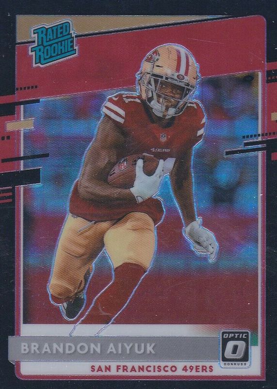 Brandon Aiyuk 2020 Optic #169 Black Pandora /25 Rookie SGC 10