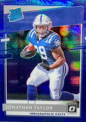 2020 Optic #167 Blue Hyper