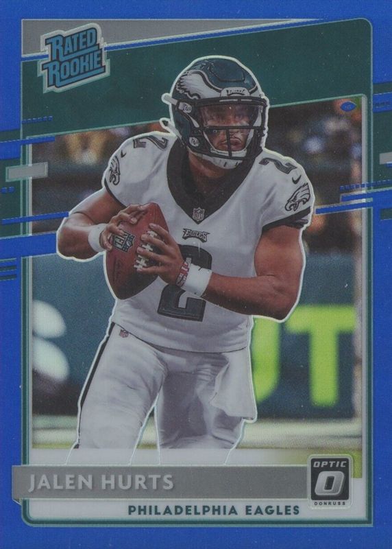 Jalen Hurts 2020 Optic #164 Blue /179 Rookie SGC 9.5