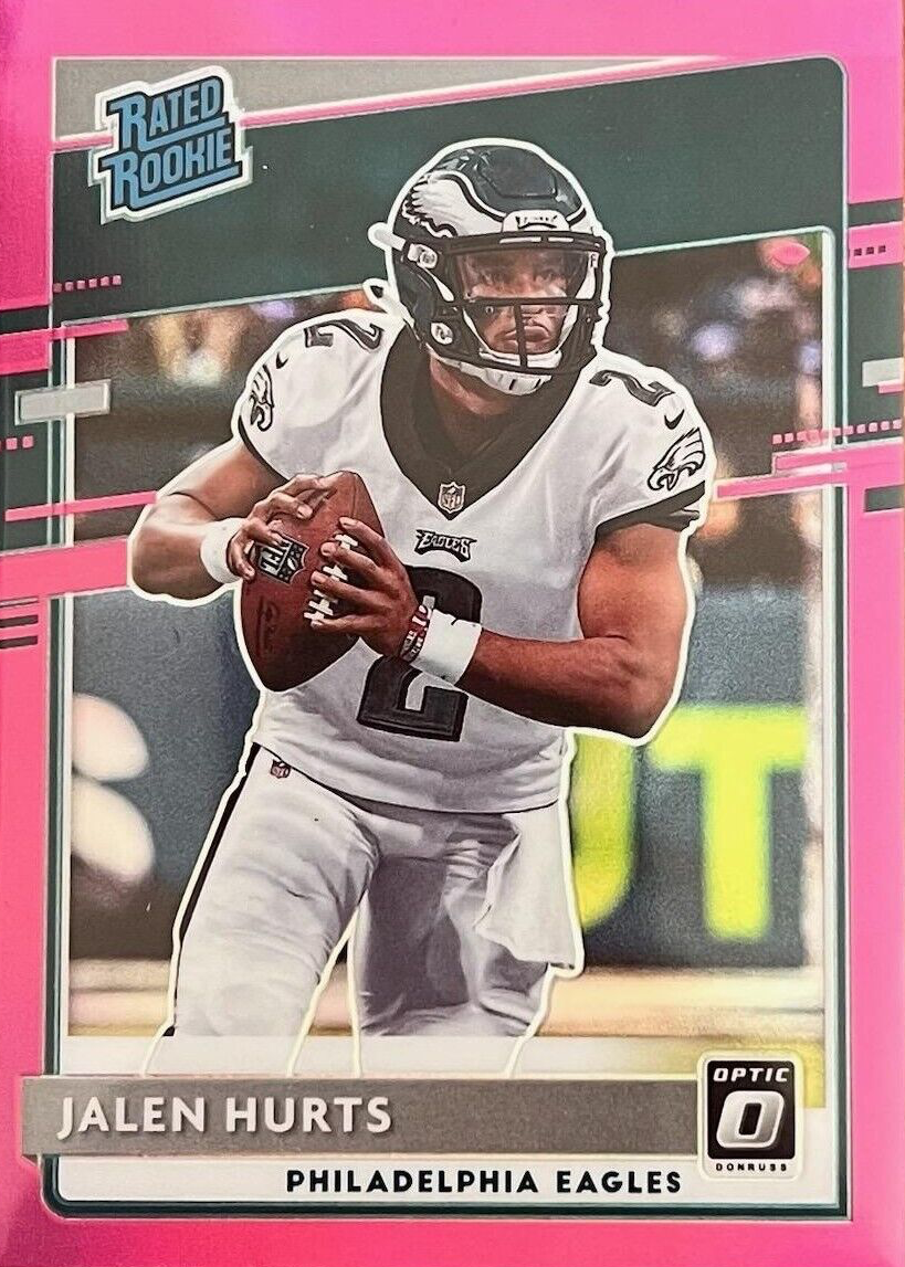 Jalen Hurts 2020 Optic #164 Pink Price Guide - Sports Card