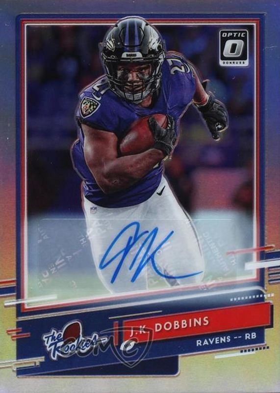 JK Dobbins 2020 Optic #TR-KD The Rookies Autographs /35 Rookie SGC 10