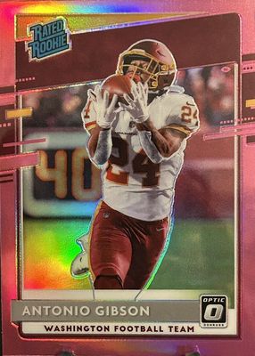 NFLカード Antonio Gibson サインカード2枚セット Antonio Gibson 2020 National Treasures #185 Rookie Patch