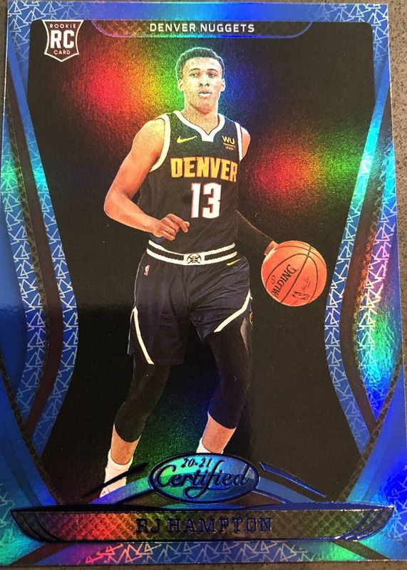 RJ Hampton 2020 Certified #177 Mirror Blue Rookie SGC 9.5