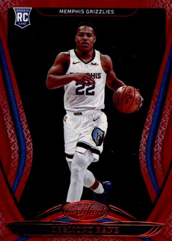 Desmond Bane 2020 Certified #171 Mirror Red Rookie SGC 9.5