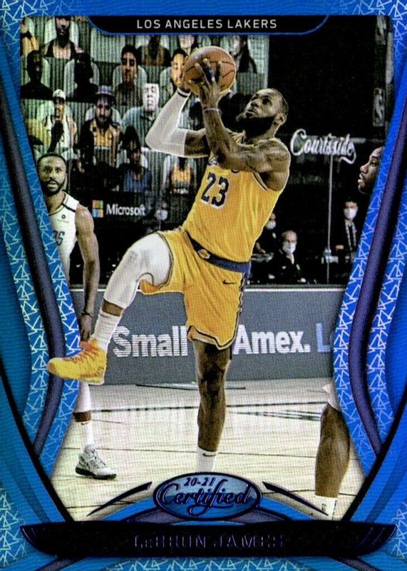 LeBron James 2020 Certified #55 Mirror Blue PSA 10