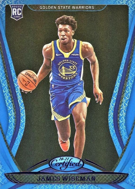 James Wiseman 2020 Certified #199 Mirror Blue Rookie SGC 9.5