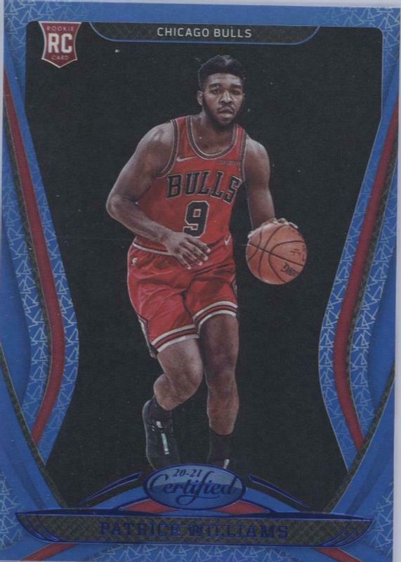 Patrick Williams 2020 Certified #197 Mirror Blue Rookie RAW