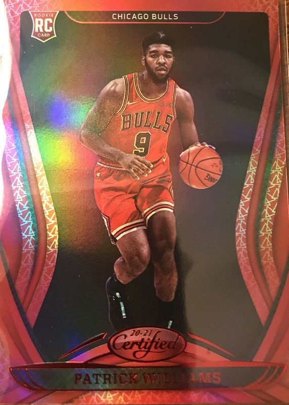 Patrick Williams 2020 Certified #197 Mirror Red Rookie RAW