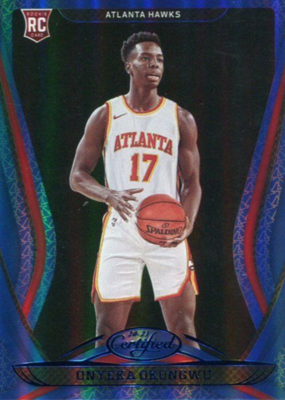 Onyeka Okongwu 2020 Certified #195 Mirror Blue Rookie RAW