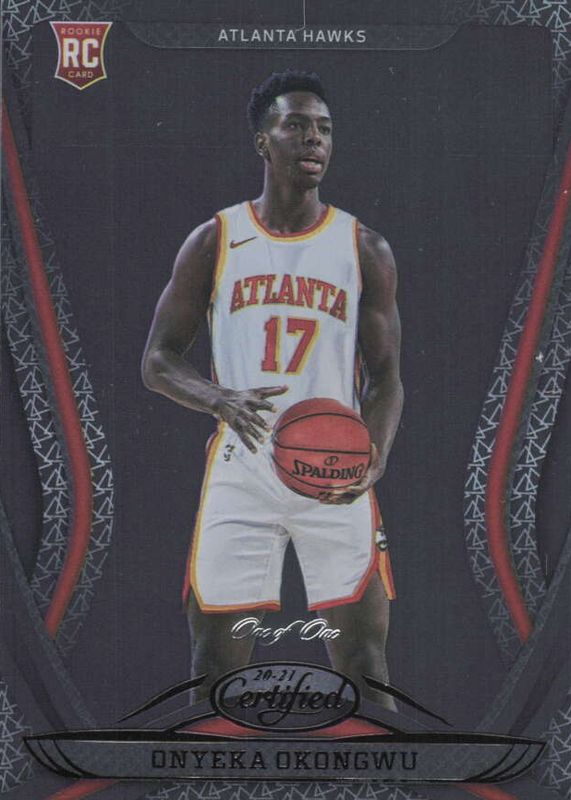 Onyeka Okongwu 2020 Certified #195 Mirror Black /1 Rookie RAW